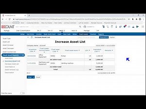[ECOUNT Practice] Fixed Assets - Fixed Asset Reports