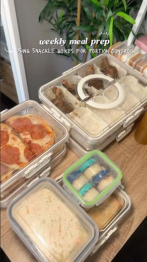 How to meal prep with snackle boxes 🍱 #snacklebox #mealprep