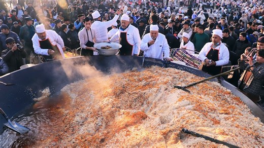 542K views · 7.4K reactions | World Giant 8 Tons Pilaf Cooking | Awesome Fresh Food | Facebook