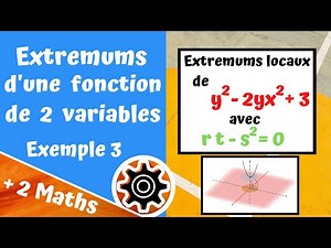 Recherche des extremums locaux d'une fct de 2 var - Exemple 3