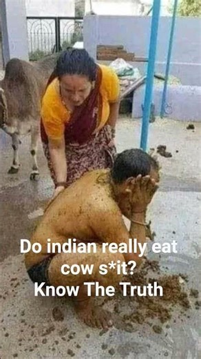 Truth about indian eating cow poop.
