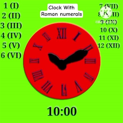Clock with roman numerals #romannumerals