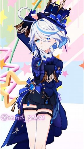 [MMD 原神] Genshin Impact-Reze Dance IRIS OUT-Furina #furina #furinagenshinimpact #芙宁娜 #genshinimpact