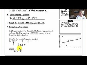 Lessons 13 & 14 A - Using TI 84 to Model Data and Write Mathematical Models