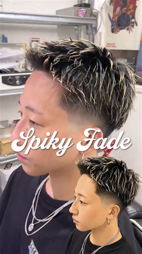 SPIKY FADE by JINBO(中野店) #スパイキーショート #メンズショート #フェードカット