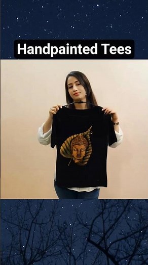 Peaceful Buddha T-Shirt Painting 🧘‍♂️🎨 | #fabricpainting #shorts #artisan #diy