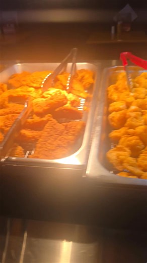 Lunch buffet at The Hangout Bar and Grill . We also have grilled chicken on a bed of rice and veggies or grilled or blackened chicken sandwich with fries or veggies for $10 | Doug Harris