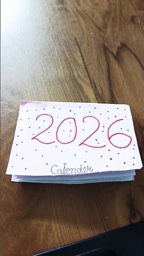 Handmade Mini Calendar 2026 | Easy Paper Craft | DIY Calendar