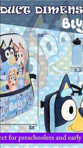 Amazon’s Cutest Kids Backpack? Bluey 4-Piece Set Review!”https://amzn.to/4ldIKop