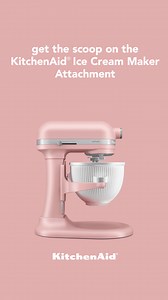 Make ice cream easy with KitchenAid.* *For best results freeze KitchenAid® Ice Cream Maker Attachment for 24 hrs. | KitchenAid