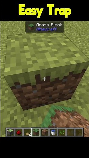 Easiest trap in Minecraft #minecraft #shorts #tutorial #redstone