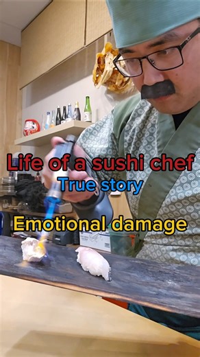 Life of a sushi chef #emotional #chef #sushi #joke #story