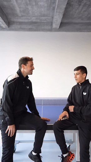 Two generations at the table. Curiosity meets experience.⭐️🏓 #ButterflyTableTennis #OpenTheWorld | Butterfly Table Tennis