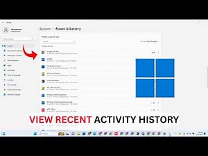 How To View Recent Activity History Windows 11