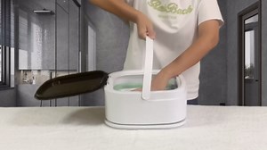 Portable Washing Machine, 60W Mini Washer and Dryer, 16L Folding Lavadora Portatil, Small Collapsible Clothes Laundry with Spin for Underwear, Baby Clothes, Socks（Purple)