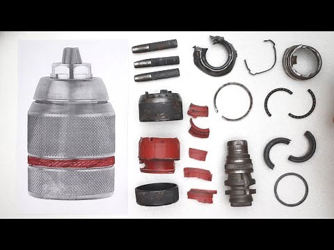 What's inside a keyless drill chuck: Metabo Futuro Plus S2 M ripped apart