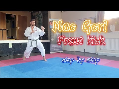 Karate Mae Geri (Front kick) Step by Step