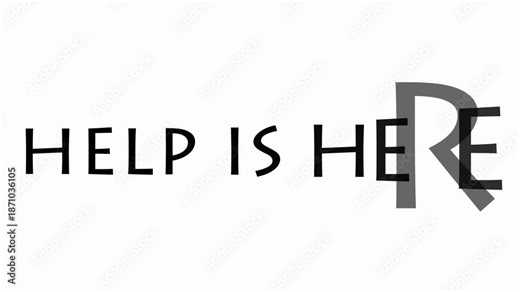 help is here text