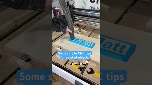 Simple tips for CNC work with pieces that will be painted #onefinity #workshop #woodworker