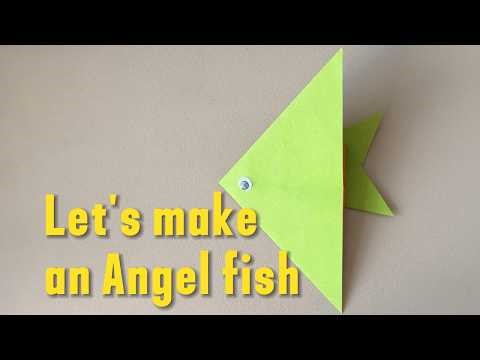 Let’s Fold an Angel fish 🐠🐠 | Easy Origami for Kids