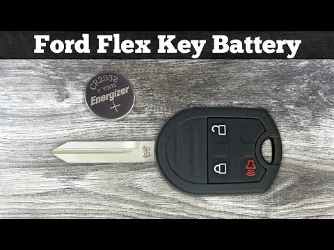 2011 - 2019 Ford Flex Key Fob Battery Replacement - How To Change Replace Flex Remote Key Batteries