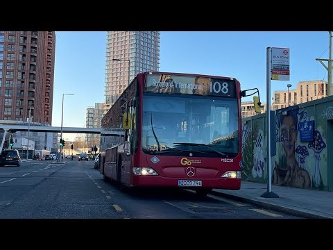 *Withdrawn* Journey on Go Ahead London Route 108 towards Stratford International. MEC20 (BD09 ZRA)
