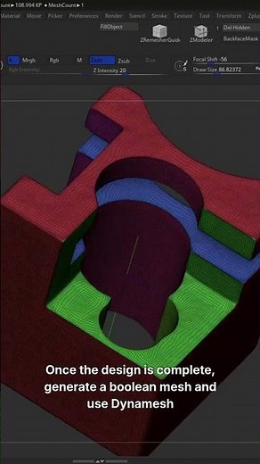 Create Complex Shapes with Live Booleans in ZBrush