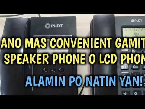 HOW CONVENIENT TO USE A PLDT SPEAKER PHONE.