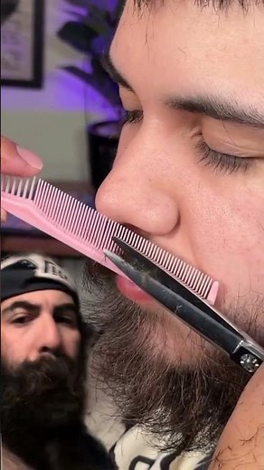 Ever wonder how to trim a mustache?
