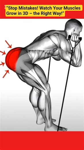 “Stop Mistakes! Watch Your Muscles Grow in 3D – the Right Way!” #motivation #aifitness