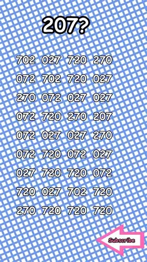 "Solving the 207 Puzzle: Can You Find the Hidden Number?"