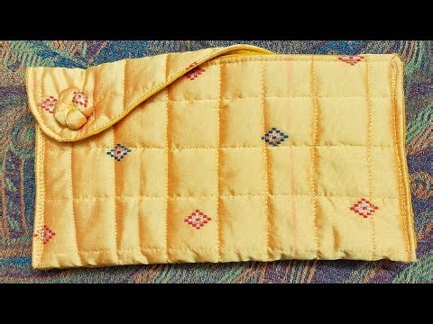 Silk Fabric Se Stylish Hand Purse Kaise Banaye | Easy Handbag Tutorial