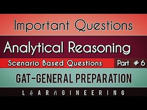 Analytical Reasoning Part-6 | NTS Gat General | NAT - HAT - LSAT Preparation