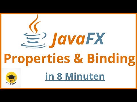 JavaFX Properties & Binding | Javafx Tutorial Deutsch