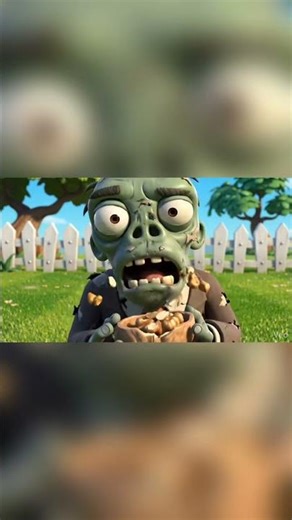 Zombie eating walnut! Plant vs Zombie #plantvszombie