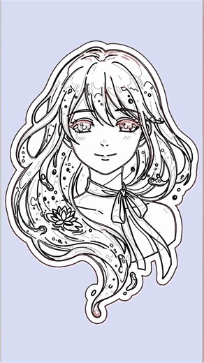 Easy Anime Water Spirit Girl: How to Draw for Beginners