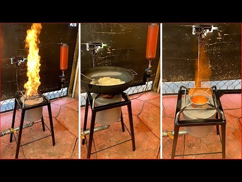 Como Hacer una Estufa de Aceite Quemado || Homemade Waste Oil Burner