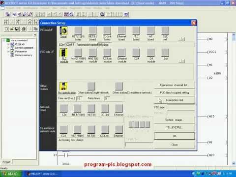 Communication Settings PLC Mitsubishi