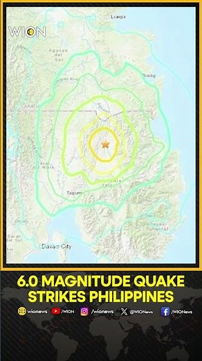 Philippines Earthquake: Magnitude 6.0 Earthquake Hits Off Southern Philippines: USGS | WION