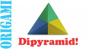 How to Make an Origami 3D Plain Dipyramid 2 (Hexahedron)!