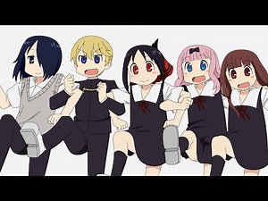 Nichijou X Kaguya-sama full OP drawing replacement辉夜大小姐的日常