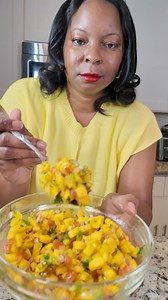 97K views · 2K reactions | 省 It’s National Mango Day, y’all! And I’m celebrating with this fresh mango salsa that’s sweet, tangy, and just the right amount of heat!  Perfect with chips or served over salmon—either way, it’s a summer must-have.Watch how easy it is to make and try it for yourself!#NationalMangoDay #MangoSalsa #FreshFlavors #SouthernRecipes #EasySummerEats #SpillingTheSweetTea #BBQSideDish #ReelRecipe #FruitSalsa | Spilling the Sweet Tea | Facebook