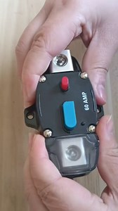 12-24 Volt DC 60A Circuit Breaker Manual Reset, 0-8 Gauge Trolling Motor Auto Car Stereo Audio Inline Fuse Block Holders Inverter for Automotive Rv Marine Boat(60Amp)