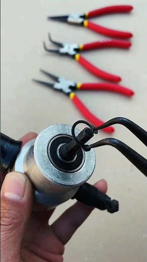 How to Remove a Snap Ring Easily 🔧 | Circlip Pliers Trick #technical #shorts #slipring