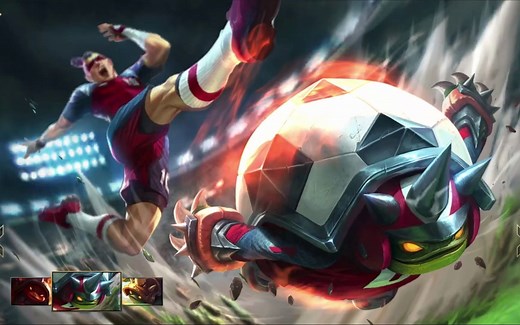 制胜金球 拉莫斯 龙龟皮肤视频 - LOL英雄联盟手游 Sweeper Rammus Skin Spotlight - WILD RIFT
