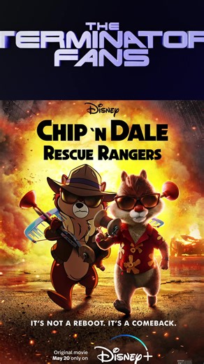 The live action/animated Chip 'n Dale: Rescue Rangers movie features a Terminator 2: Judgment Day's T-1000. #Terminator #Terminator2 #chipndale
