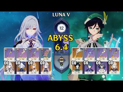 C0 Skirk Freeze No Brute Force & C0 Venti Albedo Shatter | Spiral Abyss 6.4 | Genshin Impact 【原神】
