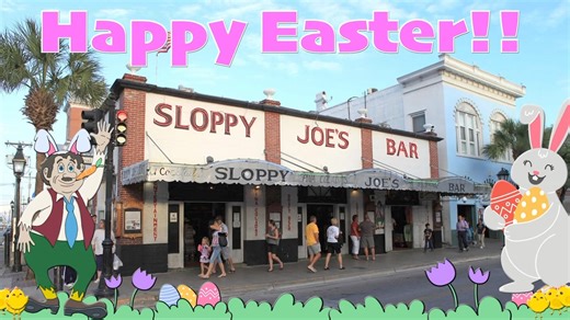 Happy Easter from Sloppy Joe’s🐣🐰☺️ #keywest #easter #easterbunny #eastereggs #sloppyjoesbar #stillthebestpartyintown | Sloppy Joe's Bar
