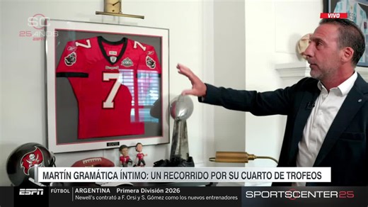 EL RINCÓN DE GRAMÁTICA: Martín, el único argentino campeón del Super Bowl, y una recorrida única por todas sus reliquias de la NFL. 🤩 #SC25 📺 #DisneyPlus Plan Premium | SportsCenter ESPN
