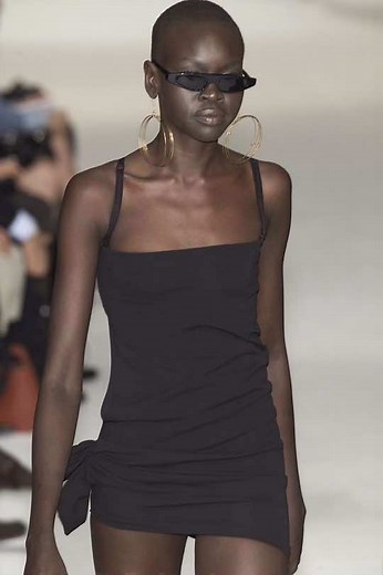 Alek Wek for Dolce & Gabbana Spring/Summer 2001 Runway Show